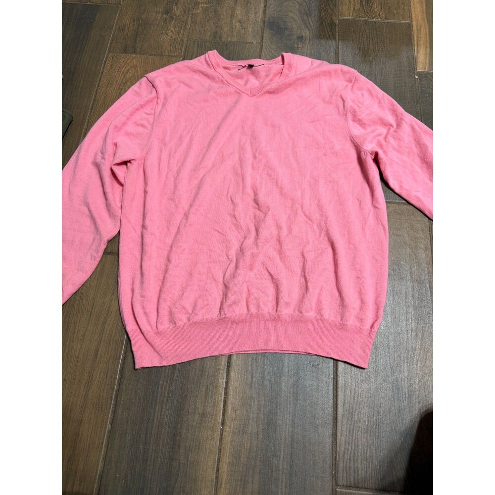 crown & ivy Pink V-Neck Sweater